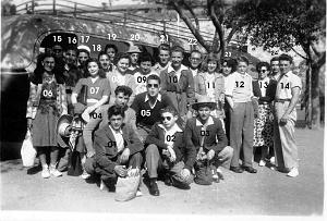 ECOLE DES BEAUX ARTS 1950 SORTIE STUDIEUSE